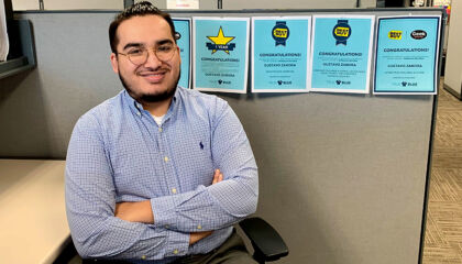 He found an opportunity to pursue his dream of a college degree.