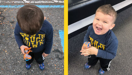 They saved the day for a little boy with a broken toy.