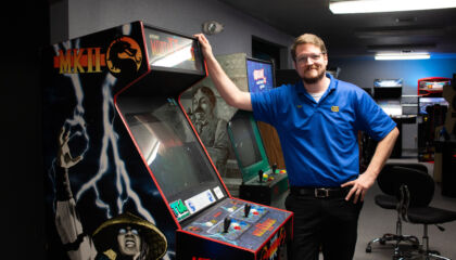 Best Buy employee Tom Oswald boasts a massive winning streak in the '90s arcade game Mortal Kombat II.

“Even when no one was playing it for 10 years, I played every day,” he said. “I set out to be the best.”