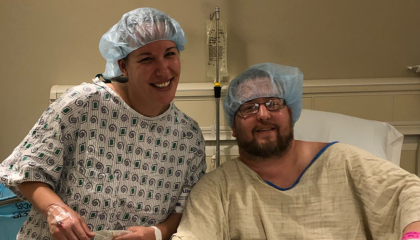 She wanted to make sure her colleague would be around to watch his daughter grow up.