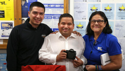 He's a regular face at the store, and employees wanted to do something nice.