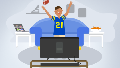 Tech can help football fans come together around the chips, dips and TV.