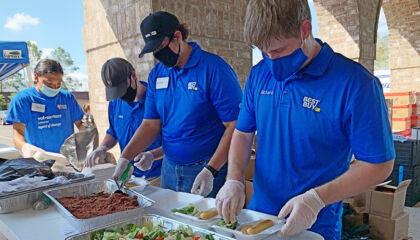 After our Lake Charles, Louisiana, store was destroyed by a hurricane, employees helped with local recovery efforts.
