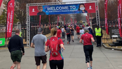 a record 18 members of Team Best Buy who showed up in Tennessee’s second-biggest city with two goals in mind: to fundraise and finish.