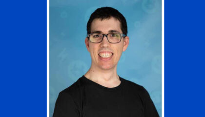 A speech disorder doesn’t keep this software engineer from communicating and collaborating with teammates.