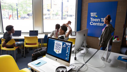 Running through summer of 2023, Teen Tech Center staff will collaborate with the Timberwolves, Lynx and TCL.