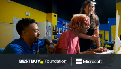 Each participant also got to meet directly with Microsoft leaders for an opportunity to make important industry connections and learn about tech career paths.