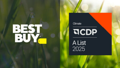 Each year, CDP assesses companies worldwide on transparency, risk management and environmental leadership.